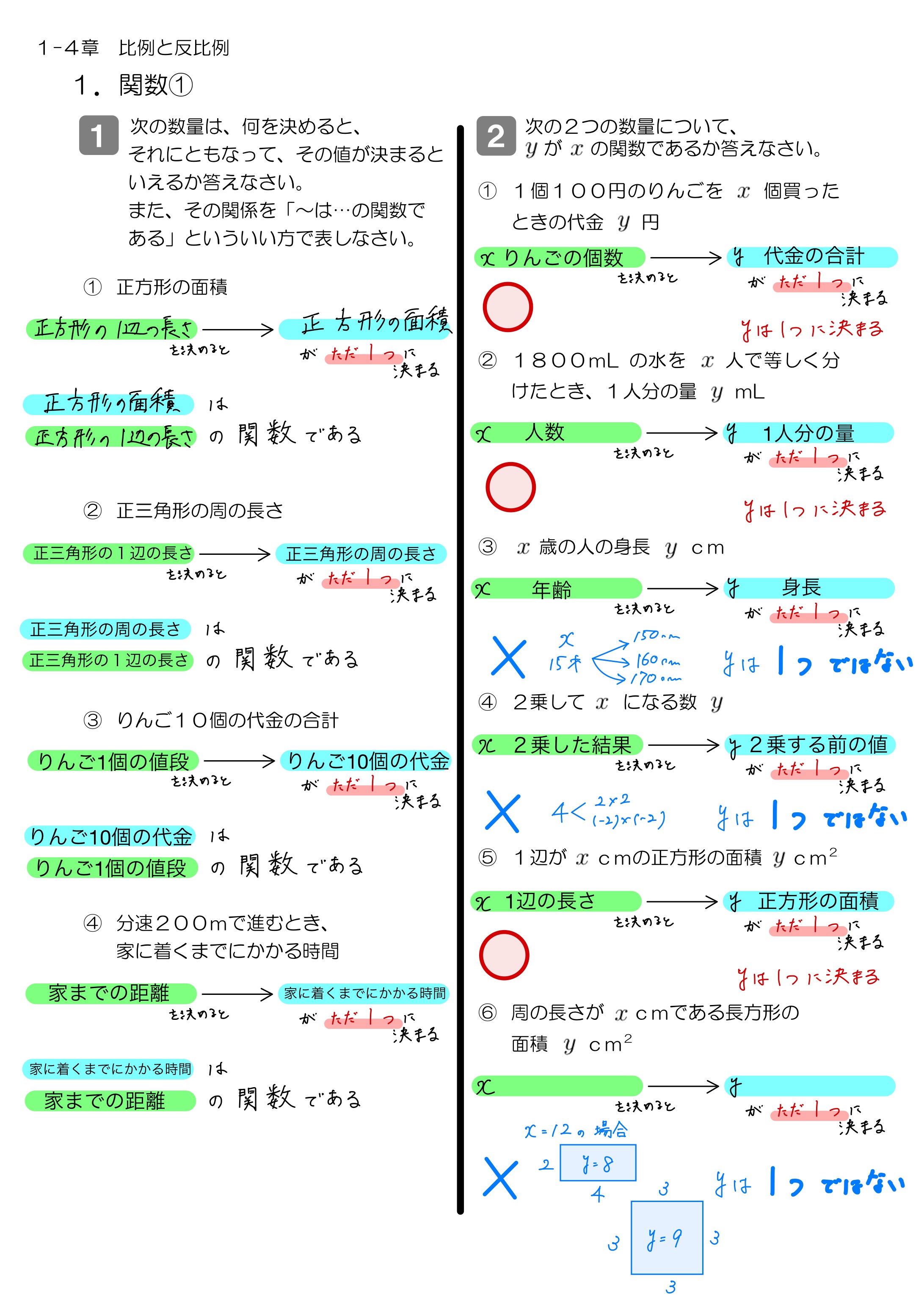 中学数学 プリント ダウンロード　数学解説