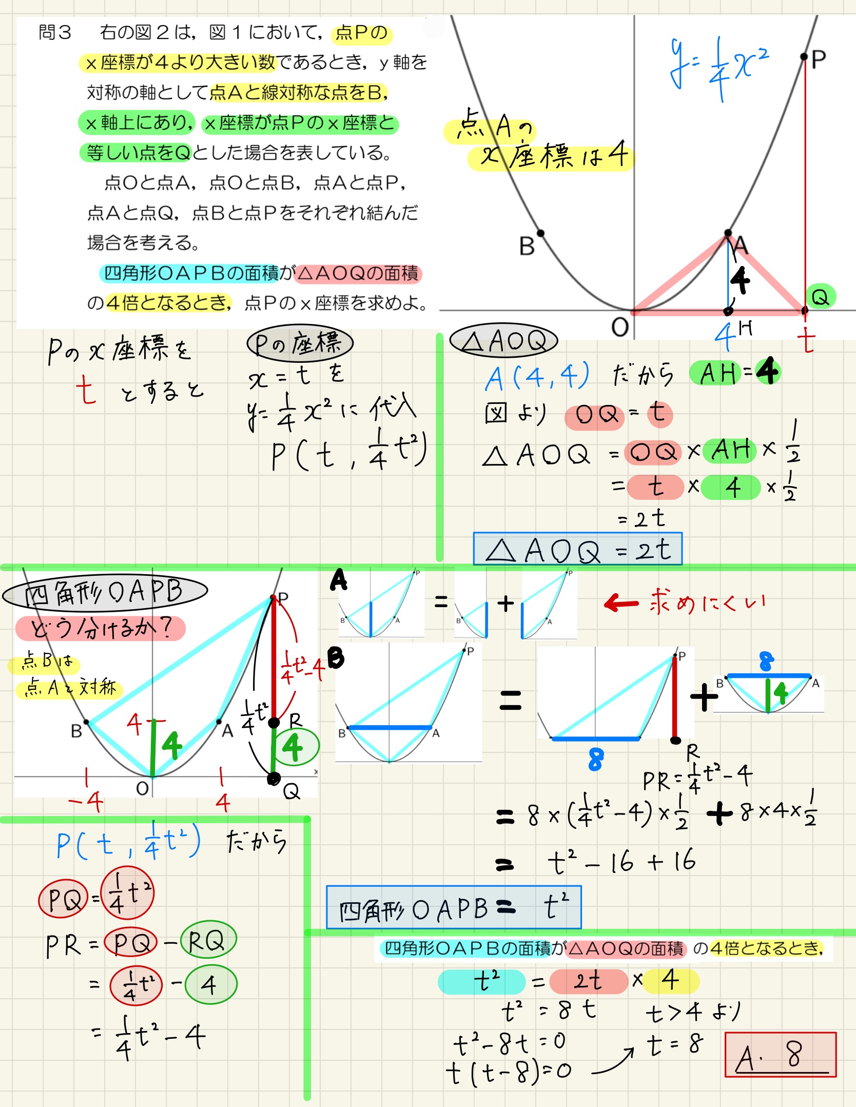 中学数学 プリント ダウンロード　都立入試　数学解説