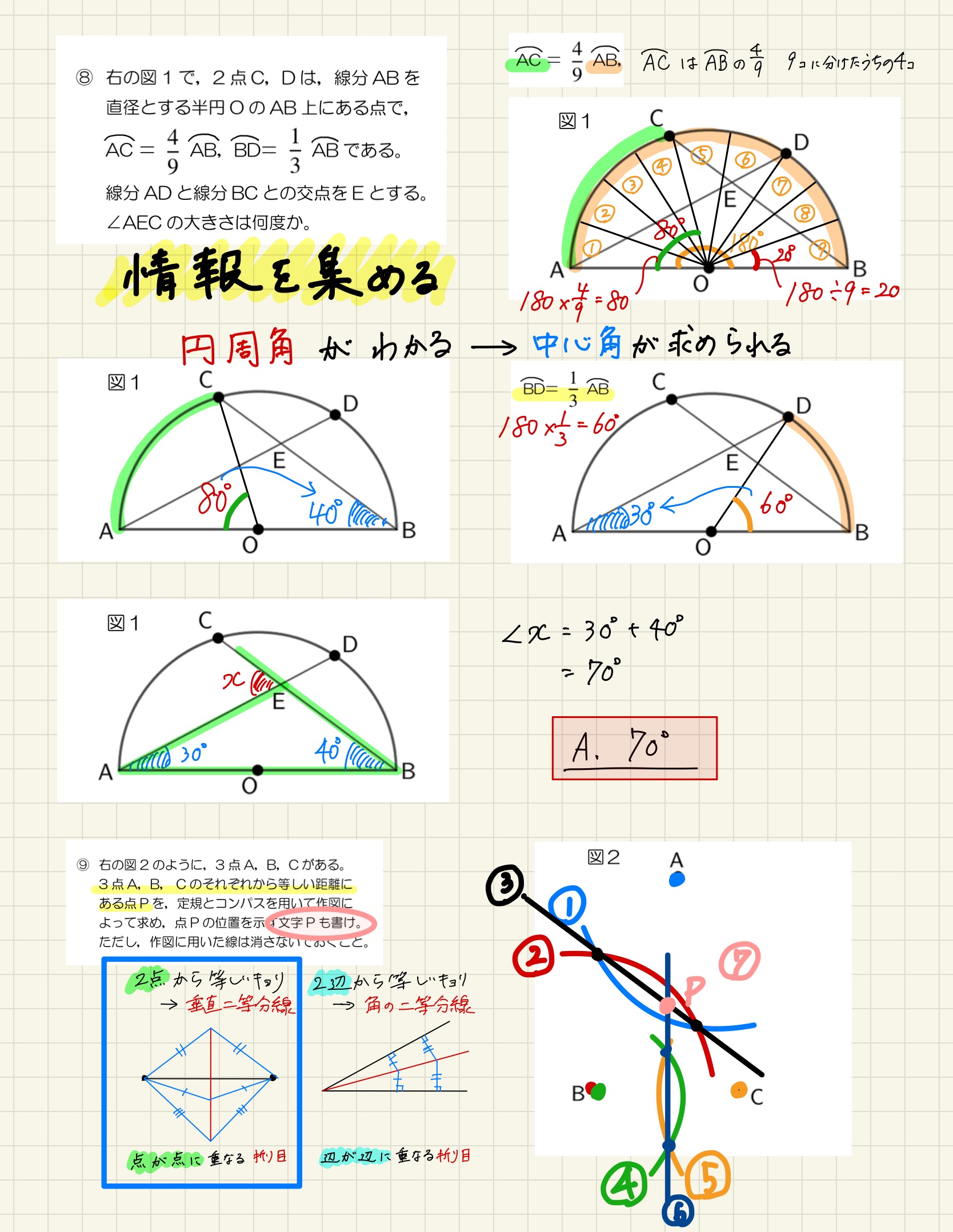 中学数学 プリント ダウンロード　都立入試　数学解説