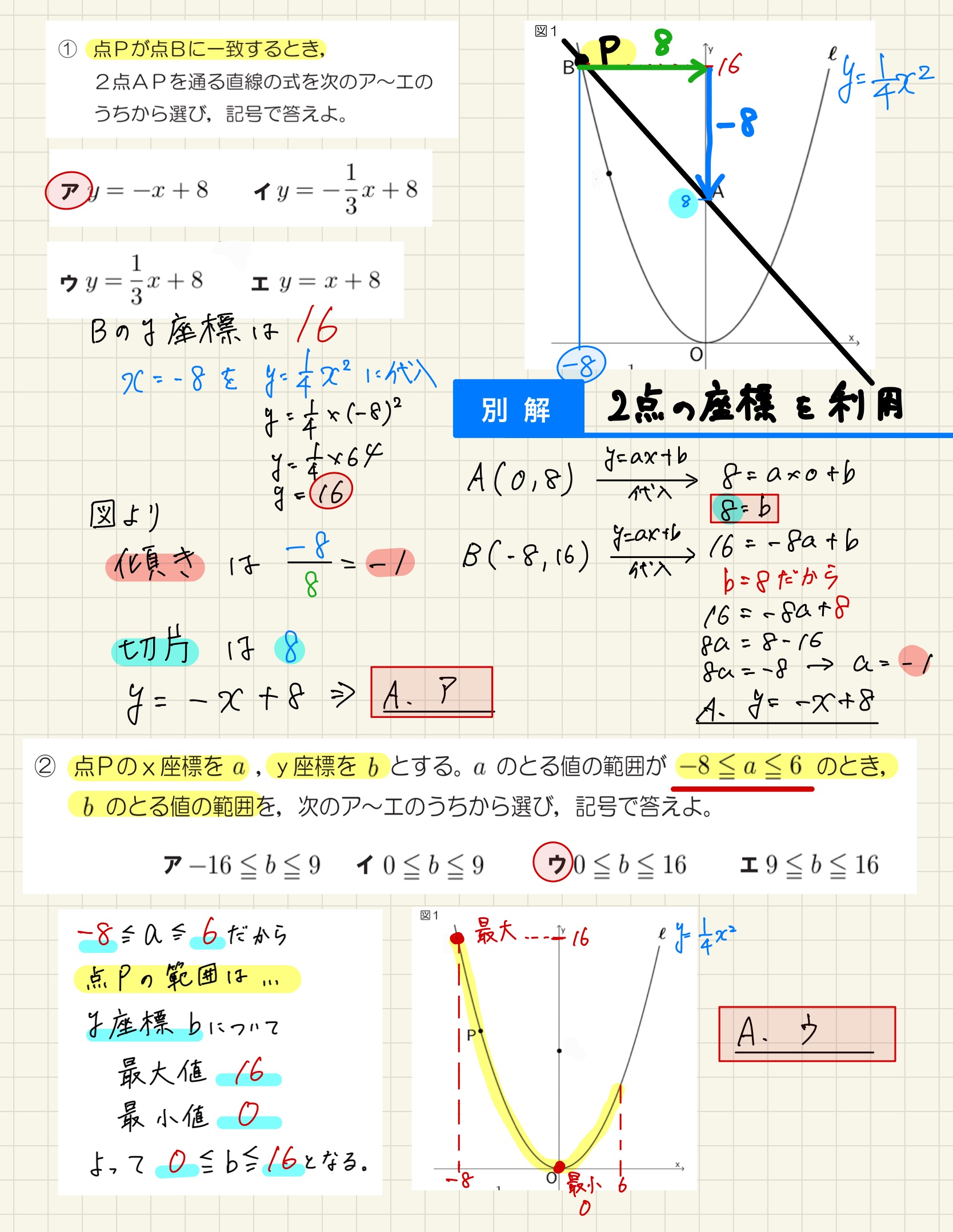 中学数学 プリント ダウンロード　都立入試　数学解説