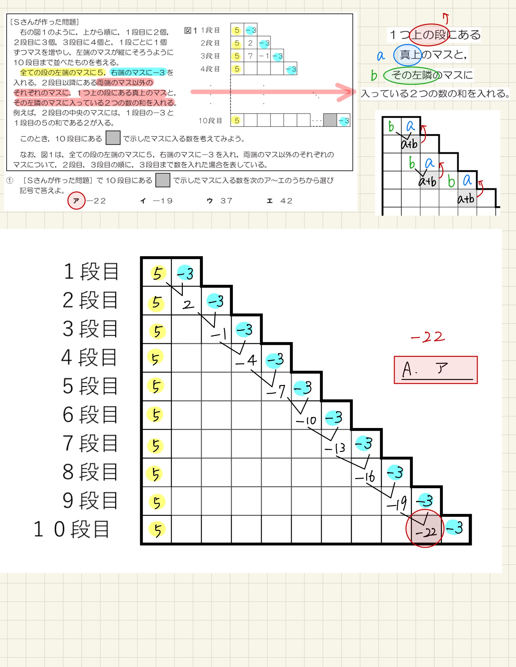 中学数学 プリント ダウンロード　都立入試　数学解説