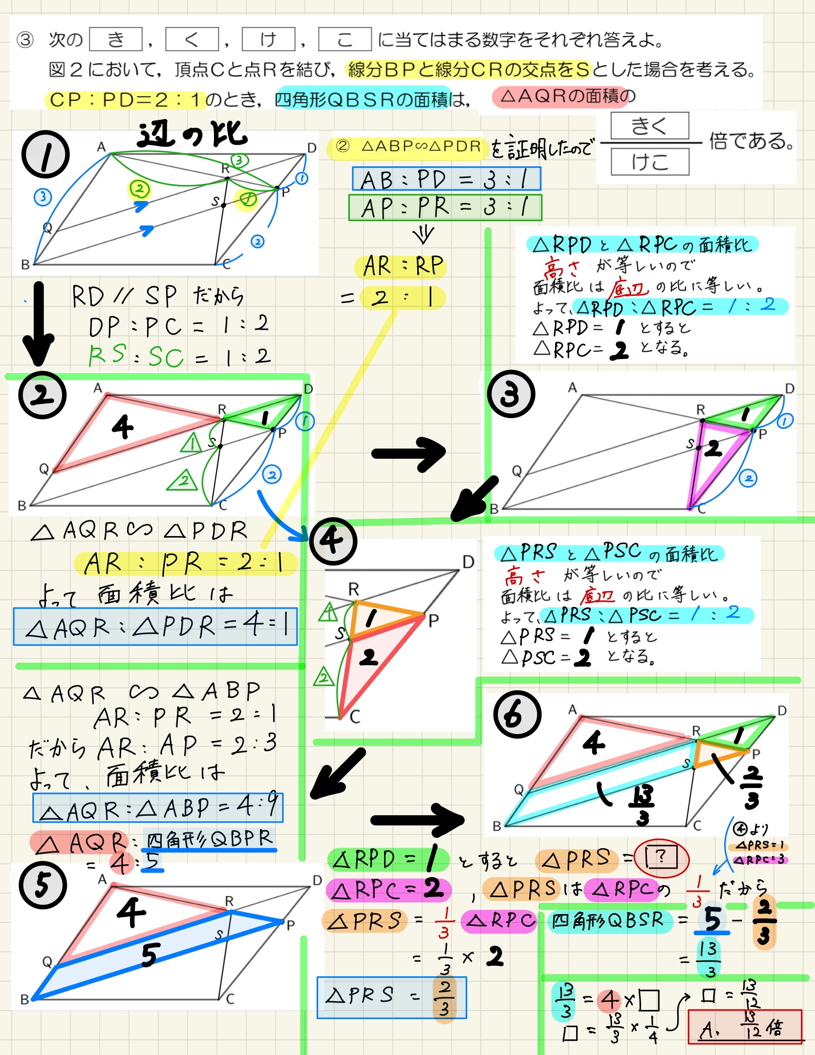 中学数学 プリント ダウンロード　都立入試　数学解説